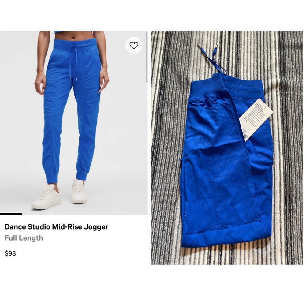 Lululemon | NWT Dance Studio Mid-Rise Jogger in Cerulean Blue Size 8
